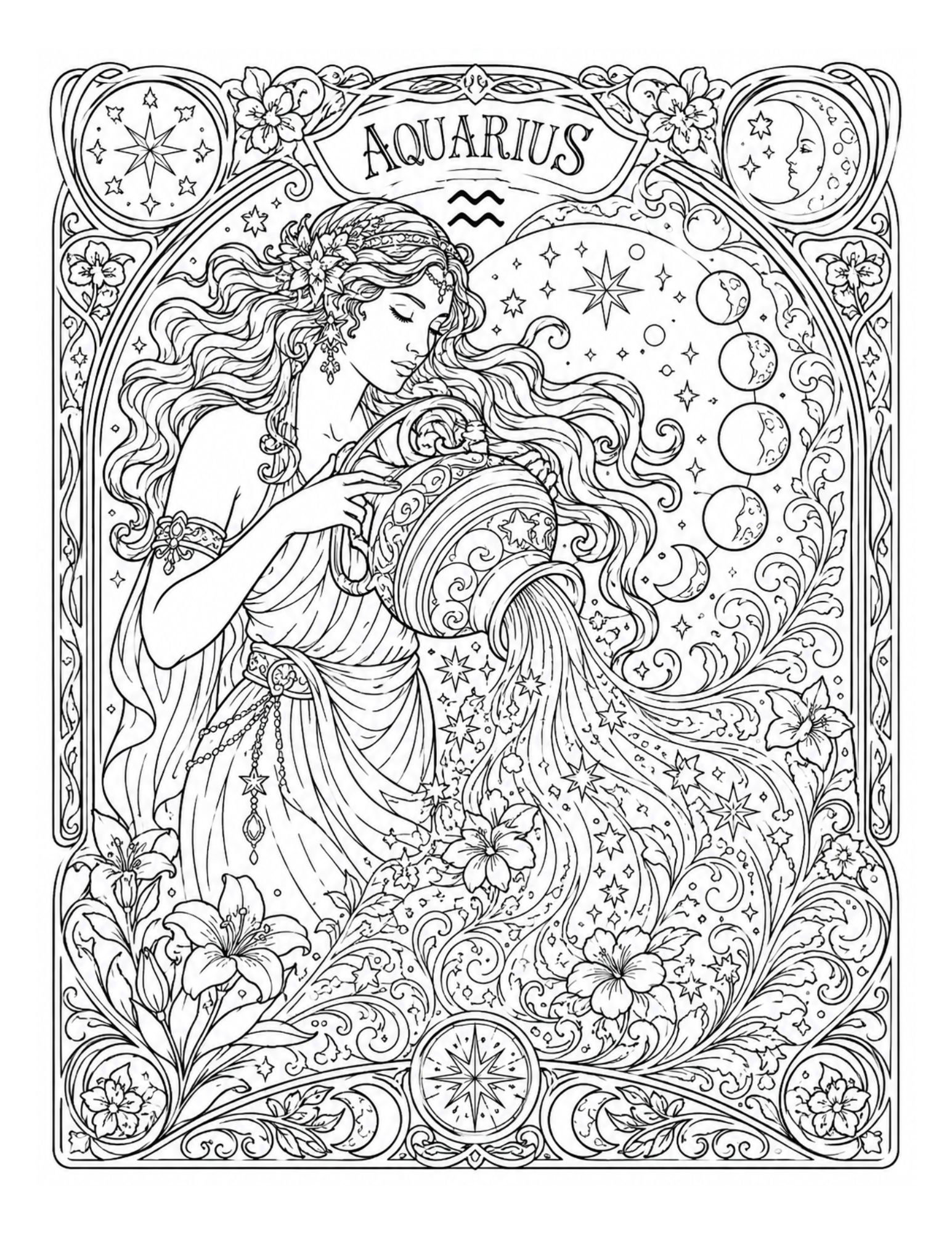 Featured interior page from The Celestial Zodiac