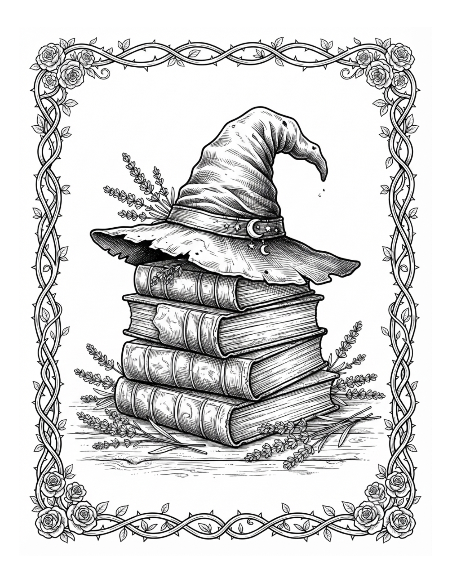 Interior preview 1 from Wicked Botanicals Coloring Book