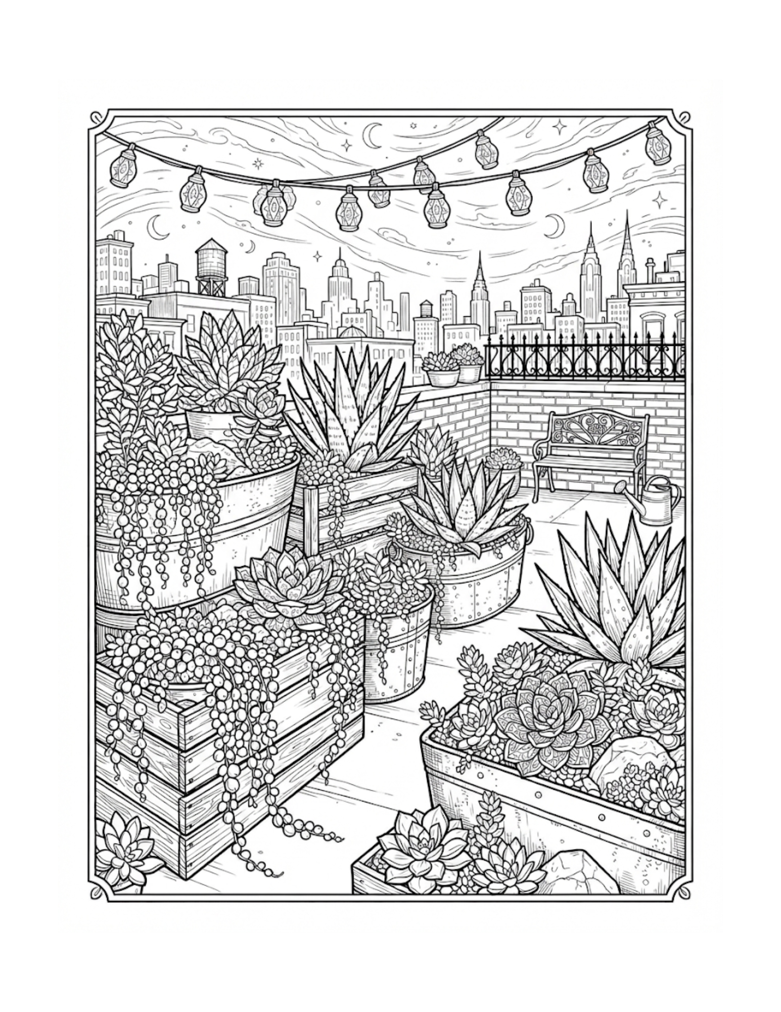 Featured interior page from Prickly & Peaceful
