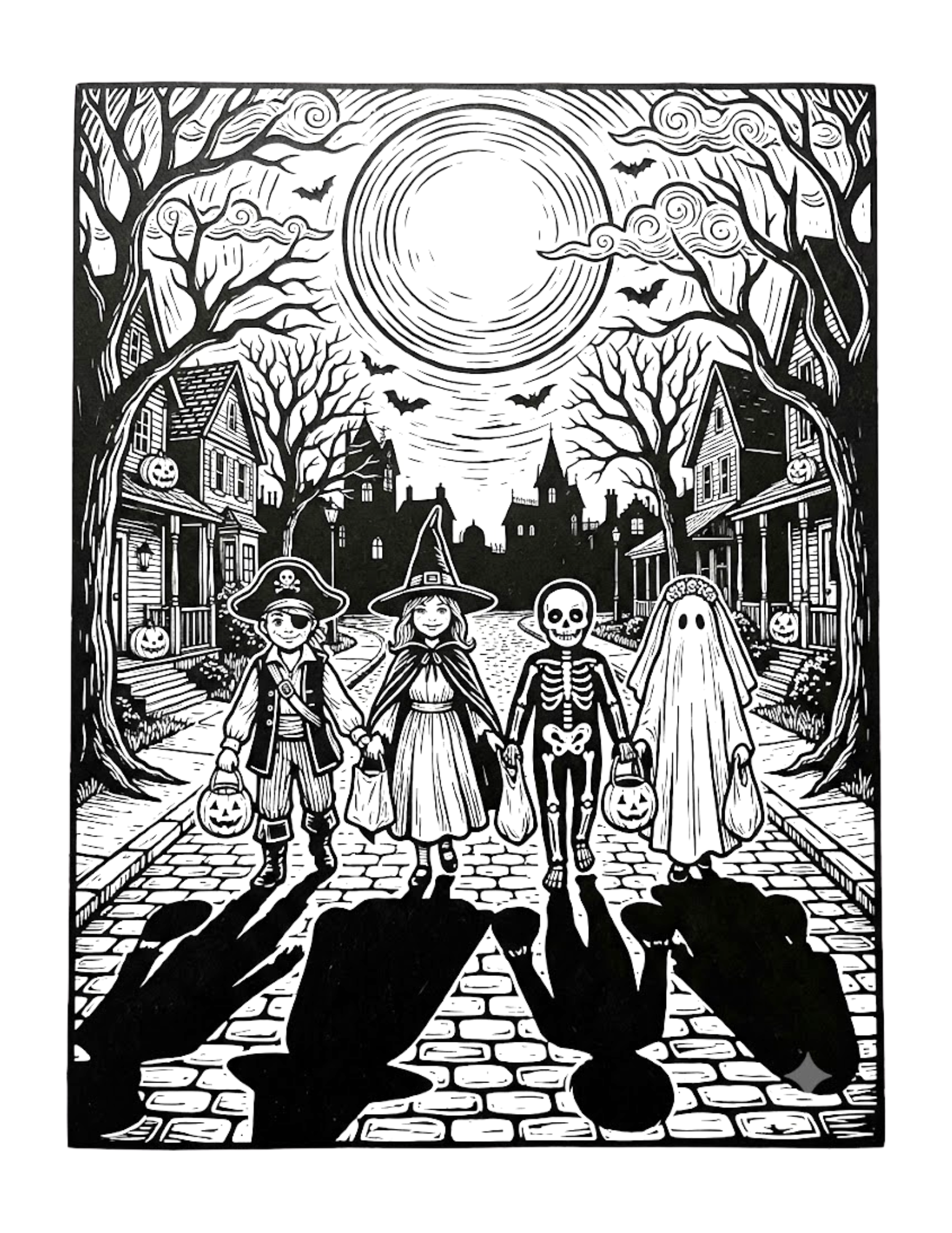 Interior preview 2 from The Halloween Coloring Book