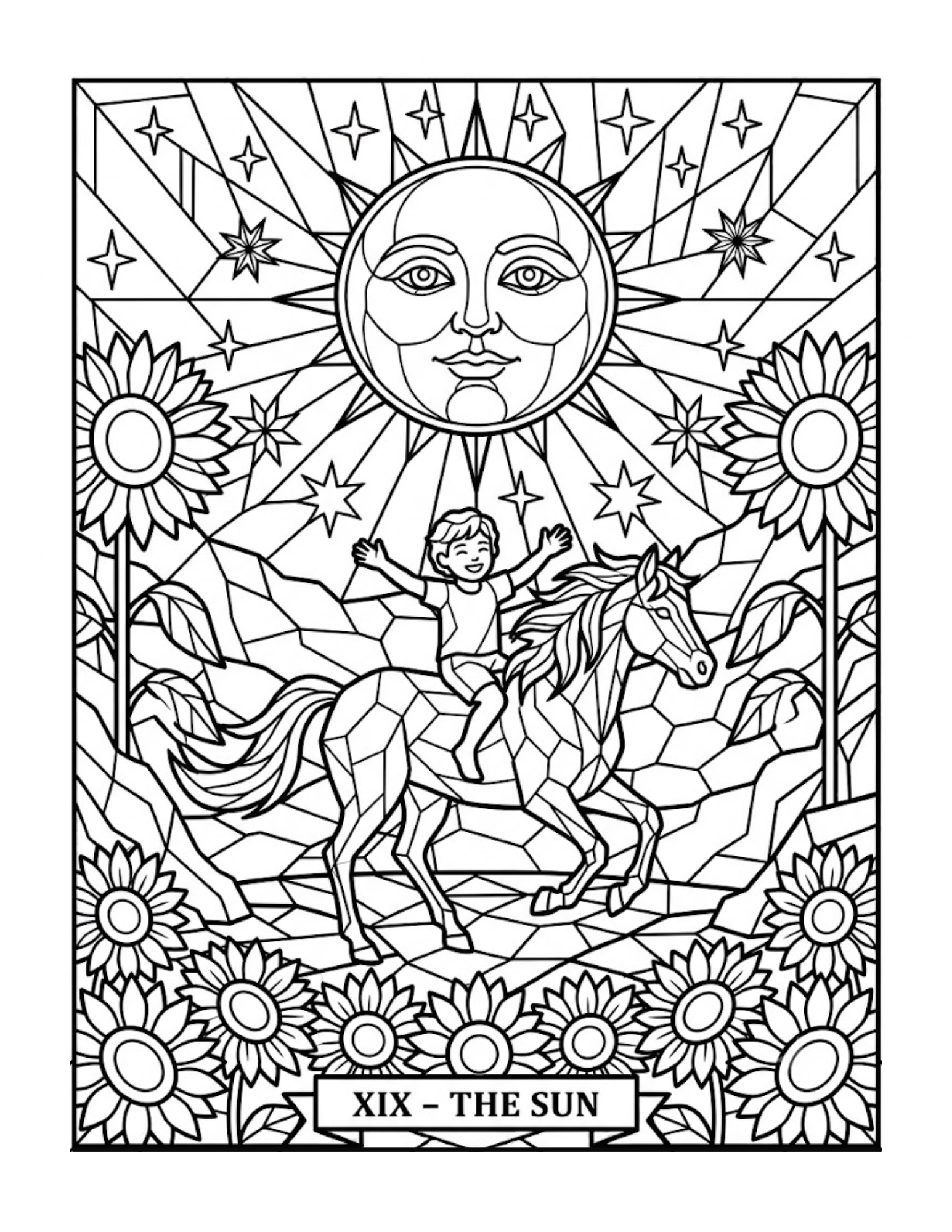 Featured interior page from Tarot in Glass
