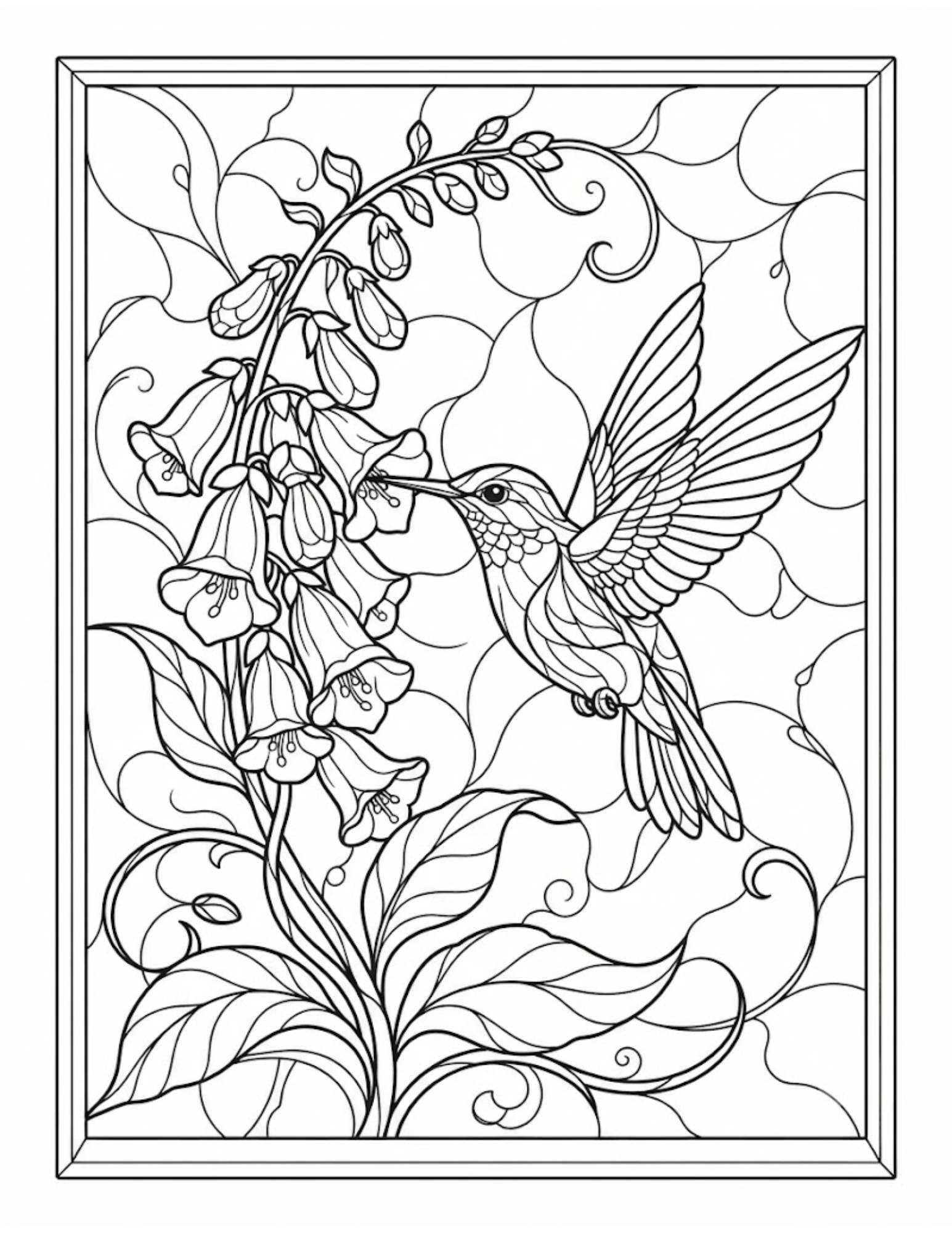 Interior preview 1 from Hummingbirds in Stained Glass