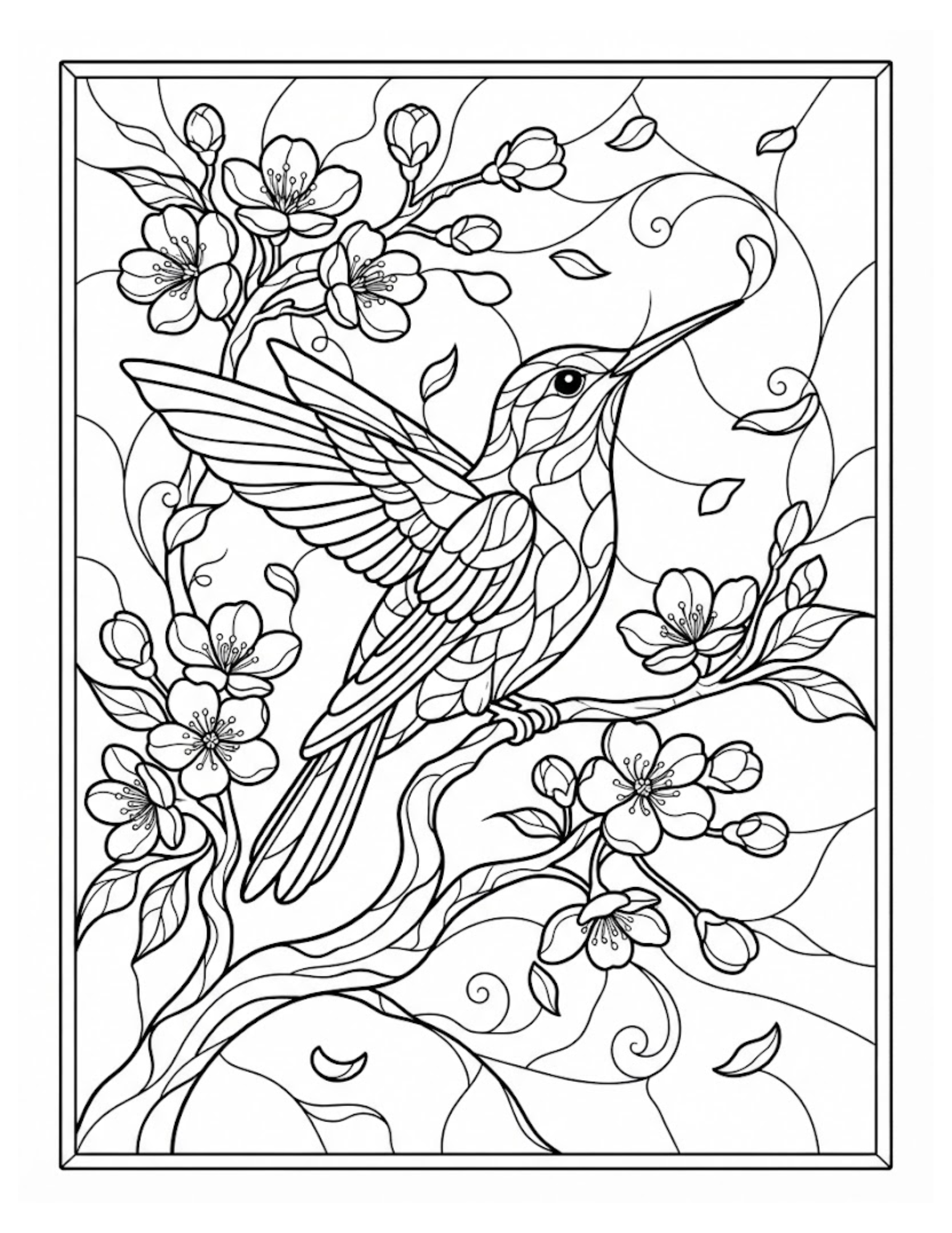 Interior preview 2 from Hummingbirds in Stained Glass
