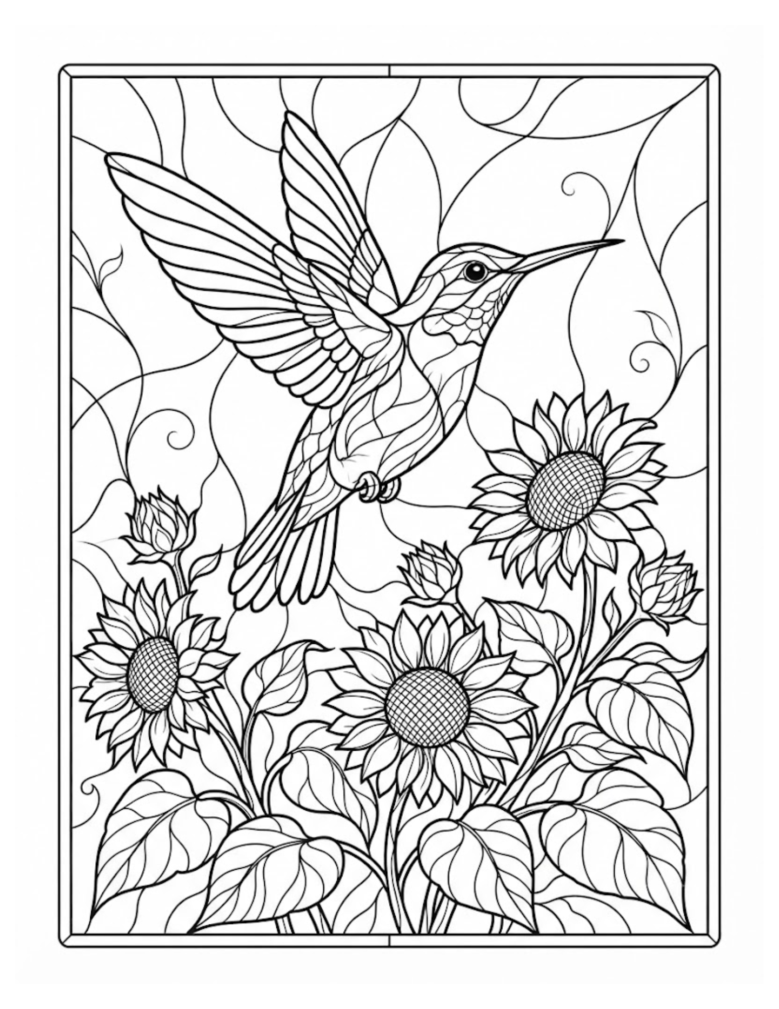 Interior preview 3 from Hummingbirds in Stained Glass