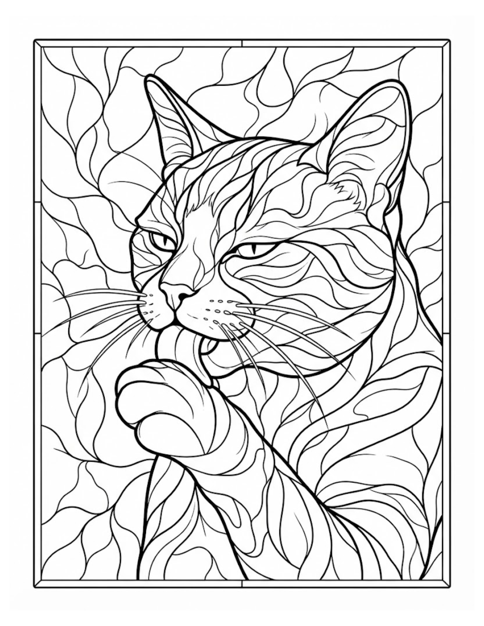 Interior preview 1 from Cats in Stained Glass