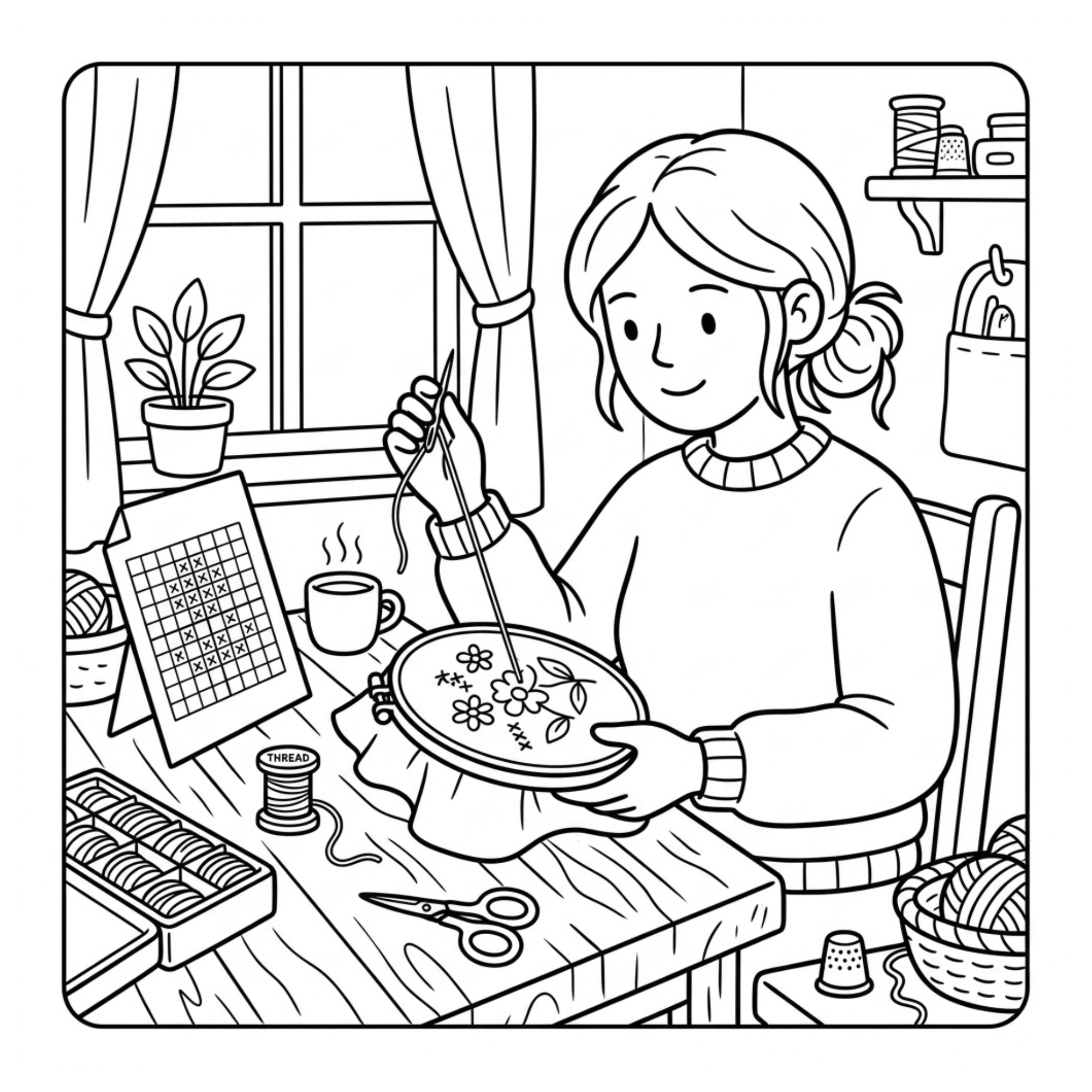Featured interior page from Cozy Craft Room