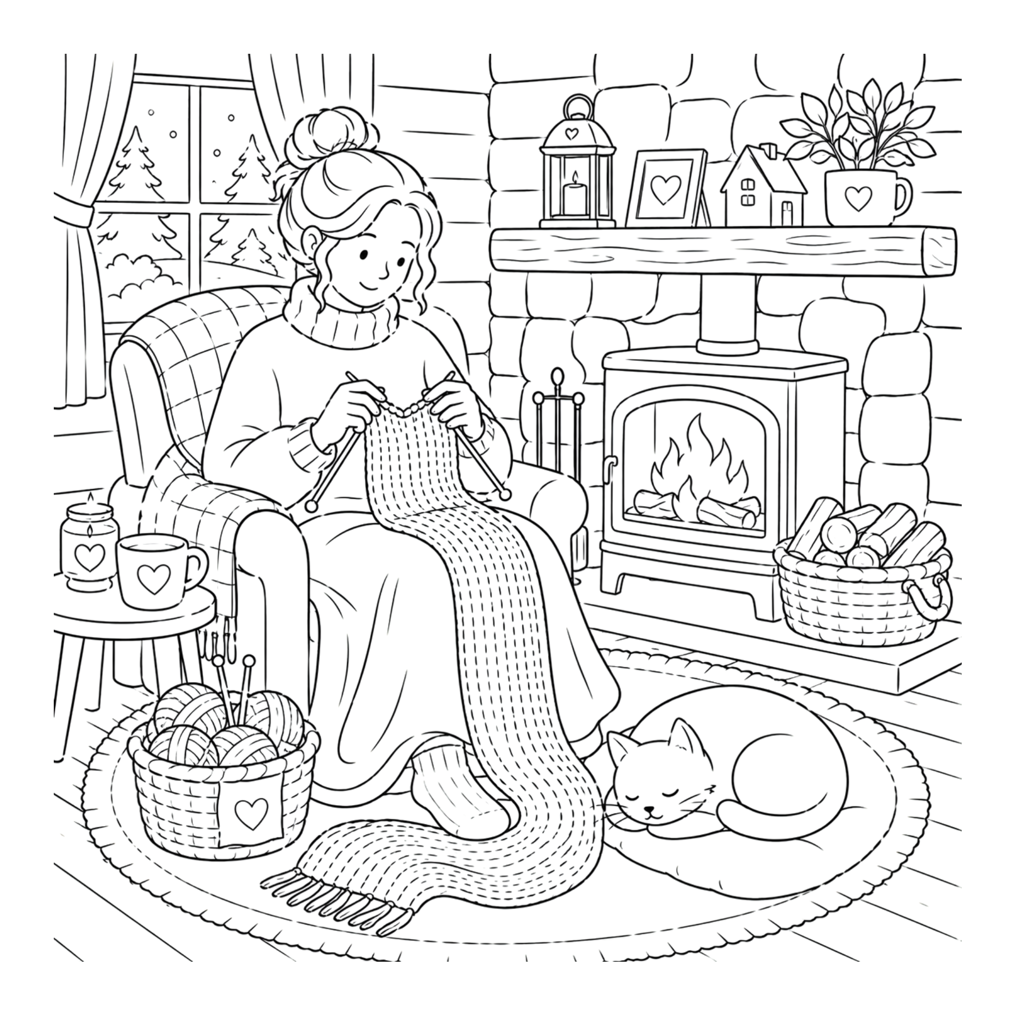 Featured interior page from Cozy Stitch Club